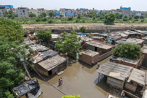 Floods after Munak Canal breach in Delhi